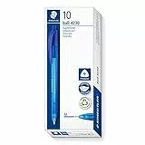 STAEDTLER - Ball 4230 M - Stylo-Bille Triangulaire Rétractable Pointe Moyenne 1 mm Bleu - 4230 M-3