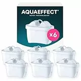 Aquaeffect Cartouche pour Carafe Filtrante Compatible avec Brita - Filtre en Lot de 6
