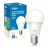 Tapo Ampoule Connectée WiFi, Ampoule LED E27 Blanc 4000K, Dimmable 8W 806Lm, Compatible avec Alexa et Google Home, Commande Vocale, Economie d'énergie, L520E