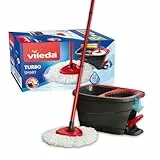 Vileda Lave-Vaisselle Turbo Smart, Microfibre en Polyester avec système de pédale, ‎Standard