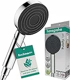 Hansgrohe Pommeau de Douche Économie d'Eau Pulsify S, Douchette à Main 6 L/Min (Ecosmart+), 105 mm Diamètre, 1 Type de Jet, Chromé, 24121000
