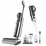 Tineco Floor One S5 Combo Aspirateur Laveur sans Fil Intelligent, S5 Combo Parfait pour Les Saletés Collantes et Les Poils d'animaux, Léger, Ultra-Silencieux, Écran Intelligent