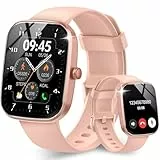 Montre Connectée Homme Femme, 112 Modes Sportifs Smartwatch, 1.91' HD Smartwatch avec Appel Bluetooth, IP68 Montre Intelligente avec Podometre/Cardiofrequencemetre/Moniteur pour Android iOS, Rose