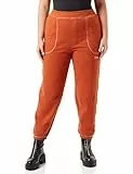 Calvin Klein Jogger 000QS7041E Pantalons en Tricot, Orange (Ginger Bread/Copper Coin Stitching), L Femme