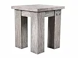 AMBIENTE HOME Ambientehome Strandgut07 Table d'appoint en Bois de pin, Gris, 50 x 50 x 45 cm