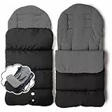 Chancelière universelle pour poussette, confortable, chaude, couvre-jambe pour l’hiver, coupe-vent, sac de couchage, housse de siège en coton pour poussette