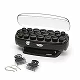BaByliss 3035U Thermo-Céramique Rollers **UK PLUG** - 20 Rouleaux Thermo-Céramiques Doux au Toucher - Noir - Rouleau à Cheveux