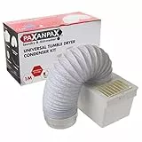 Paxanpax PLD156 Kit universel de condensateur interne pour sèche-linge avec tuyau, boîte et accessoires