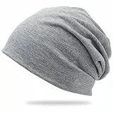 JEYORZY 1 Pièces Bonnet Hiver, Bonnets Homme Hiver Bonnet De Nuit Homme Femme, Unisexe Bonnet Ski, Jersey Slouch Bonnet pour Hommes et Femmes