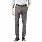 Dockers Homme Signature Khaki Slim Fit Pants Chino, Magnet, 32W / 32L