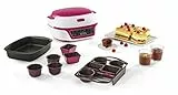 Tefal Machine à gâteaux intelligente, 5 programmes automatiques, 1 mode manuel, 12 moules mini gâteaux, 1 grand moule, Compatible avec la gamme CreaBake, Cake Factory Délices KD810112