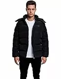 Urban Classics Homme Hooded Puffer Jacket With Quilted Interior Blouson, Noir (Black 7), 4XL EU