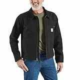 Carhartt Rugged Flex Veste en canard Detroit pour homme Coupe décontractée, noir, Medium