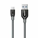 Anker Câble USB C vers USB 3.0 de 90 cm Powerline+ Extra Solide pour Appareils USB Type C (Samsung Galaxy S8/8+/9, Nouveau MacBook, Huawei P10, Google Pixel, Nexus 6P, LG V20 G5 .)