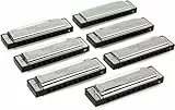 Fender Blues Deluxe 7 Set, Collection Complète pour les Musiciens, Comprend Sept Harmonicas dans des Tonalités Différentes, Avec étui et 2 ans de Garantie