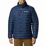 Columbia Powder Lite, Veste à capuche, Femme,Bleu Marine (Collegiate Navy),S