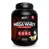 EAFIT- Mega Whey- construction musculaire pour la musculation- 43g de protéines de Whey+10g de BCAA+1,5g de créatine par shaker- Assimilation Rapide- Vanille- 750g- Creatine monohydrate
