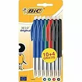 BIC M10 Original Stylos-Bille - Couleurs Assorties, Blister Format Spécial de 14
