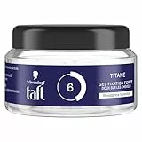 Schwarzkopf - Taft - Gel Pot Coiffant - Gel Titane - Résistance Humidité - Fixation Forte - Doux sur les cheveux - Tenue longue durée - Sans Effet Collant - Formule Provitamine B5-250 ml