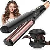 AISEELY Boucleur a Cheveux Wavy 20MM, Fer à Friser pour Mini Boucles, 5 Températures Réglables, Anti-Brûlure, Convient aux Débutants, Fer a Boucler pour Cheveux Longs Courts, Styliseur de Vagues