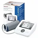 Beurer BM 27 Tensiomètre à bras avec contrôle de position du brassard, cliniquement validé, brassard 22-42 cm, indicateur de risque, détection d'arythmie, transfert de données vers Apple Health