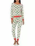 Amazon Essentials Disney | Marvel | Star Wars Lot de Pyjamas en Coton, Coupe Ajustée Femme, Mickey - Womens Snug-fit, M
