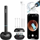 Bebird M9 S/M9 Pro Appareil de retrait de cérumen sans fil Caméra endoscope 1080p FHD avec 6 LED étanches 3,5 mm Contrôle de la température pour tous les appareils mobiles (M9/s bleu)