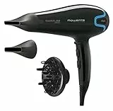 ROWENTA | Infini Pro Sèche-cheveux | Moteur AC, Puissance 2200 W, Fonction Ionic, Control, 3 accessoires, Touche d'air froid CV8730E0