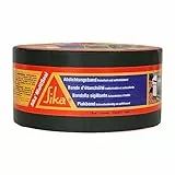 SIKA Multiseal Gris, Bande d'étanchéité autocollante résistante à la déchirure, aux intempéries, multi-supports, 75mm x 10m