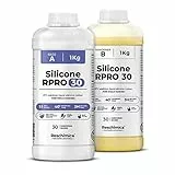 Caoutchouc de silicone liquide 1:1 pour moulage R PRO 30, non toxique, pour moules durs et compatible avec les résines, la cire, le plâtre et d'autres matériaux (2 kg)