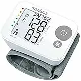 Sanitas SBC 22 Tensiomètre au poignet, mesure entièrement automatique de la tension artérielle et du pouls, fonction d'alerte en cas d'éventuels troubles du rythme cardiaque, Écran LCD