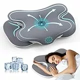JINXIA Oreiller Memoire Forme pour Tous Les Types de Dormeurs, Oreiller Orthopédique Ergonomique pour Soulager Les Douleurs au Cou et aux Épaules, Oreiller Cervical avec Taie d'oreiller Amovible