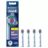 Oral-B Pro 3D White Brossettes pour Brosse à dents électriques, Pack De 4 Unités
