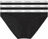 Calvin Klein Femme Slip Lot De 3 Bikini Coton Stretch, Noir (Black/Black/Black), S