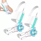 TENICORE Ortheses Hallux Valgus Boutons Réglables Attelle pour Hallux Valgus Separateur D'orteil Homme et Femme Pour Redresser les Orteils 2 Pièces