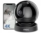 Imou 4K(8MP) Caméra Surveillance WiFi Interieur Caméra 360° Connectée Détection Humaine/Animale AI Suivi Intelligent Mode Privé Audio Bidirectionnel Compatible Alexa pour Bébé