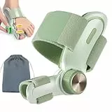 TENICORE Orthese Hallux Valgus Bouton Réglable Gros Orteil Correcteur Hallux Valgus avec 3 Chioces de Plaques de Fixation Angulaire Separateur Orteil Vert