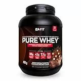 WHEY PROTEIN - Chocolat/Noisette - EAFIT - Marque Française N°1 en Nutrition Sportive - 30g de Proteine Whey - BCAA - Shaker Proteine - Pre Workout, Musculation - Protéines Whey - 850 g