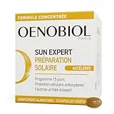 OENOBIOL SUN EXPERT Préparation Solaire Accélérée - Protection Cellulaire Anti-Oxydante - Favorise Un Hâle Intense Et Éclatant - Complément Alimentaire 15 Capsules Végétales 15 Jours