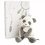 Doudou et Compagnie - Peluche Panda - 20 cm - Collection Attrape-Rêves - Peluche Douceur Poétique - avec Boite Cadeau - Idée Cadeau Naissance ou Anniversaire - Garantie Doudou Perdu - DC3540