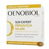 OENOBIOL SUN EXPERT Préparateur Solaire - Protection cellulaire renforcée* - Favorise un hâle intense et éclatant - Complément Alimentaire 30 capsules - Programme 1 mois