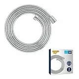 GROHE Flexible tuyau de douche salle de bains VitalioFlex métallique, tuyau de douche 1500mm, anti-pliures, finition brillante, raccord fileté universel 1/2', chromé, 27503001 (Import Allemagne)