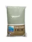 Nuit des Vosges 2185225 Cotoval Drap Housse Uni Coton Gris Souris 80 x 190 cm
