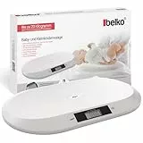 Belko® Pèse-bébé Plat Numérique Jusqu'à 20 kg - Balance d'Allaitement et Pèse-animal