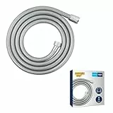 GROHE Flexible tuyau de douche salle de bains VitalioFlex Comfort, tuyau de douche 2000mm, anti-pliures, finition brillante, raccord fileté universel 1/2', chromé, 27173002 (Import Allemagne)
