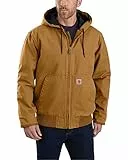 Carhartt Veste Active Isolante en Toile Lourde Délavée Coupe Ample Homme, Marron (Carhartt Brown), XL