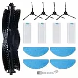 Fixbetter Kit d'accessoires pour aspirateur robot Laresar Mars01 - Avec 1 brosse à rouleau principal, 4 filtres Hepa, 4 tampons de nettoyage, 4 brosses latérales, 1 brosse