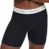 Calvin Klein Homme Lot de 3 Boxers en Coton Extensible - Blanc/Gris/Noir - Taille L