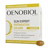 OENOBIOL SUN EXPERT Préparation Solaire Accélérée - Protection Cellulaire Anti-Oxydante - Favorise Un Hâle Intense Et Éclatant - Complément Alimentaire 15 Capsules Végétales 15 Jours