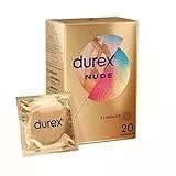 Durex Nude - 20 Préservatifs pour Homme - Ultra Fins - Taille Standard